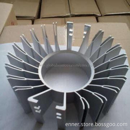 175*66.48mm Natural Anodized LED Lamp Heat-sink with Tolerance of ±0.02mm